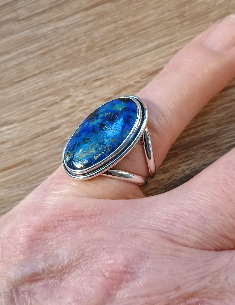 Eilat-Stone-Sterling-Silver-Ring-Deep-Blue-Green-Matrix