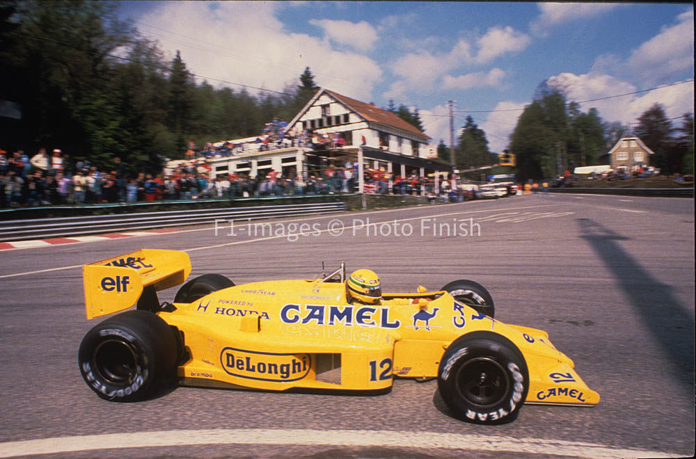 Belgian GP Spa-Fracomchamps Belgium 1987 Ayrton Senna Lotus Lotus. 14