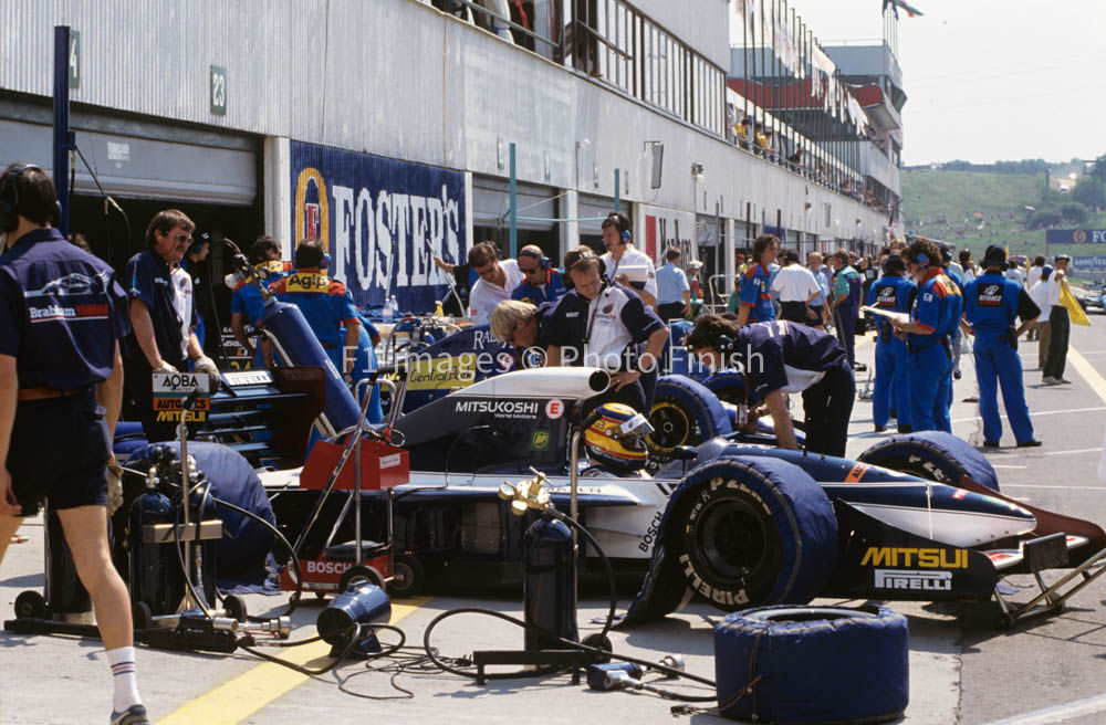 Hungarian Grand Prix, Budapest Hungary 1991 Mark Blundell B Brabham. 02