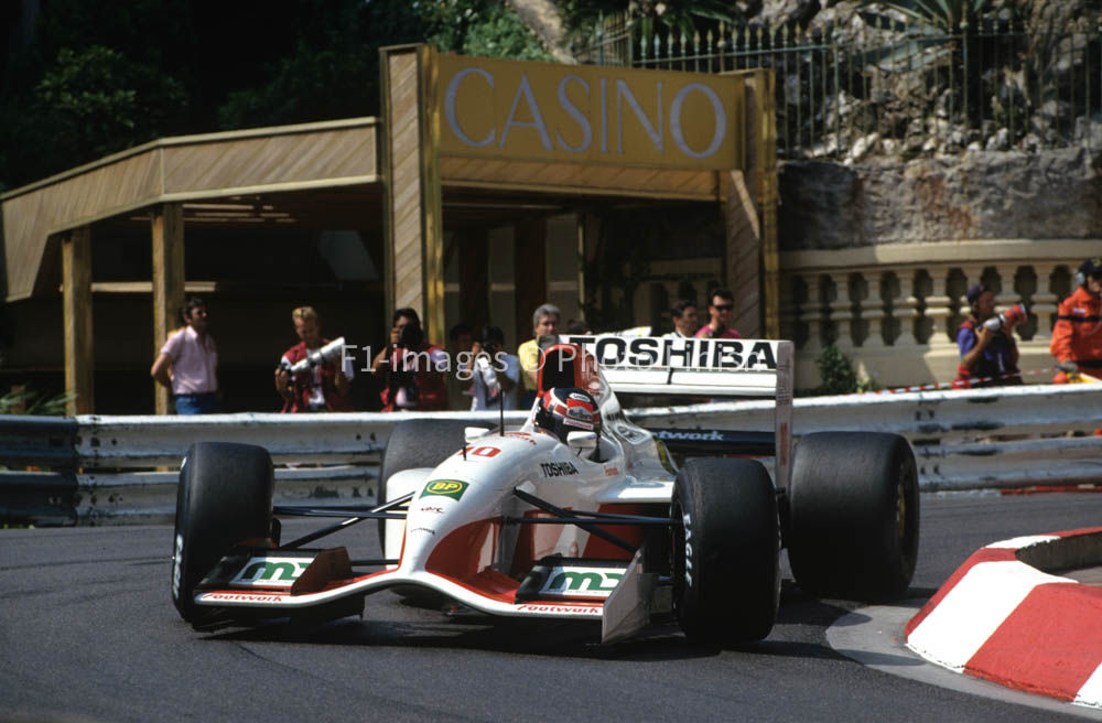 Monaco Grand Prix Monte Carlo Monaco. 1992 Aguri Suzuki Foo Footwork. 08