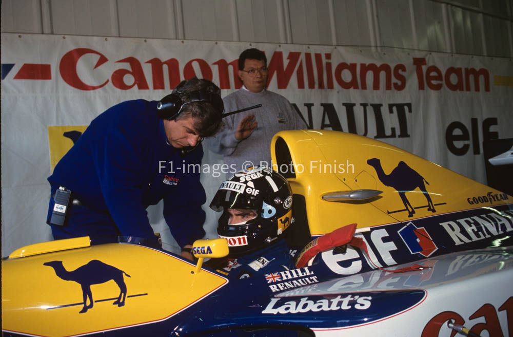 British Grand Prix Silverstone, England, 1993 Damon Hill W Williams. 01