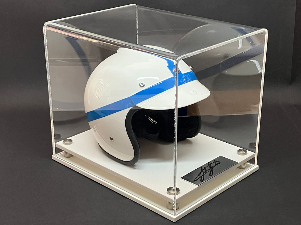 Thumbnail: John Surtees signed 1/2 scale helmet presentation