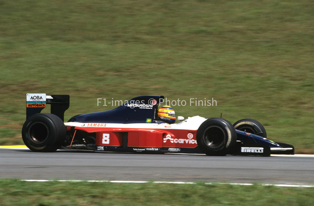 Brazilian GP Sao Paulo Brazil 1991 Mark Blundell Brabham BT Brabham. 02