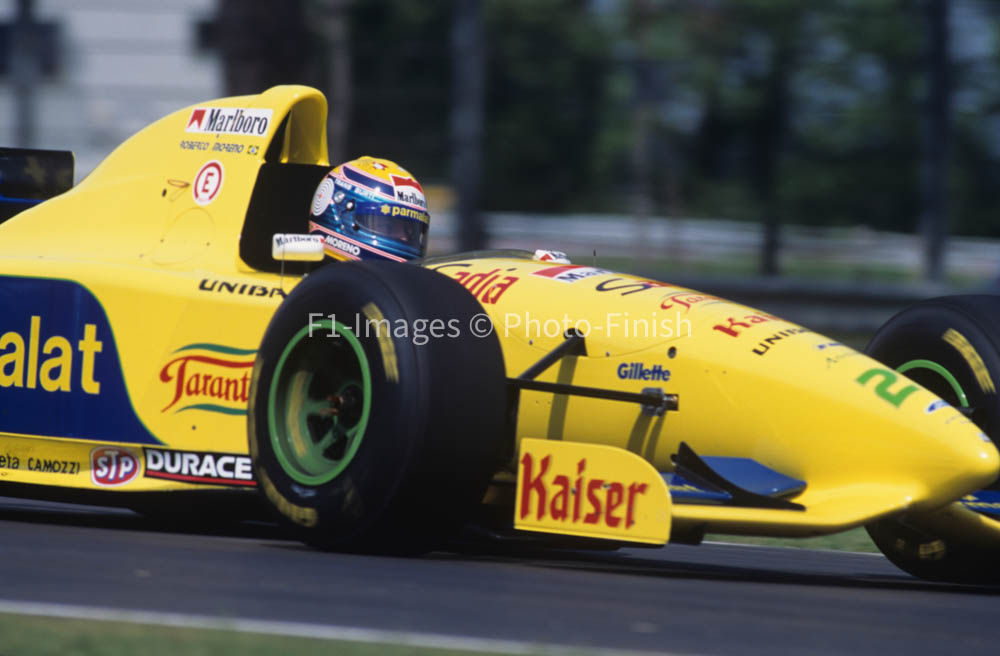 San Marino Grand Prix, Imola, Italy. 1995 Roberto Moreno Fo Forti. 01