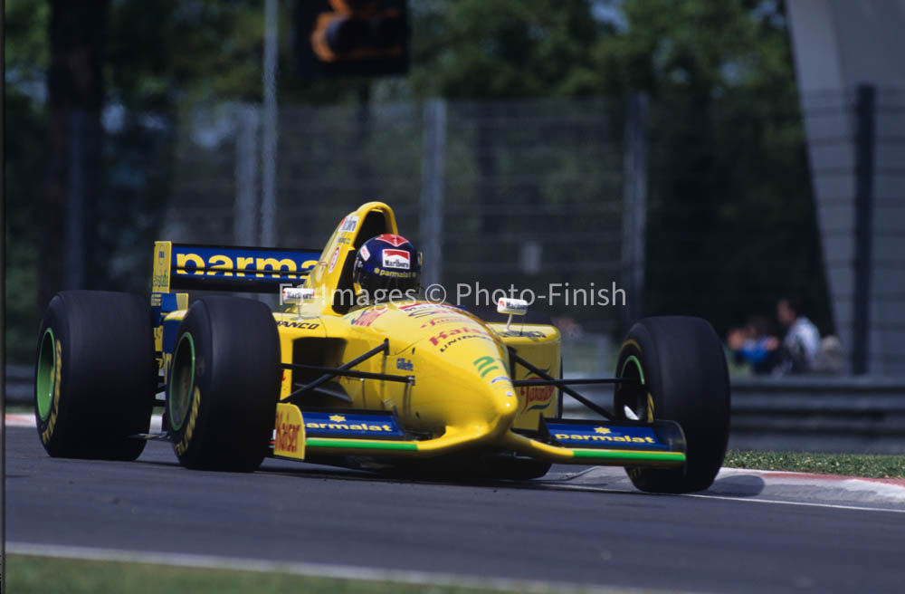 San Marino Grand Prix, Imola, Italy. 1995 Pedro Diniz Forti Forti. 02