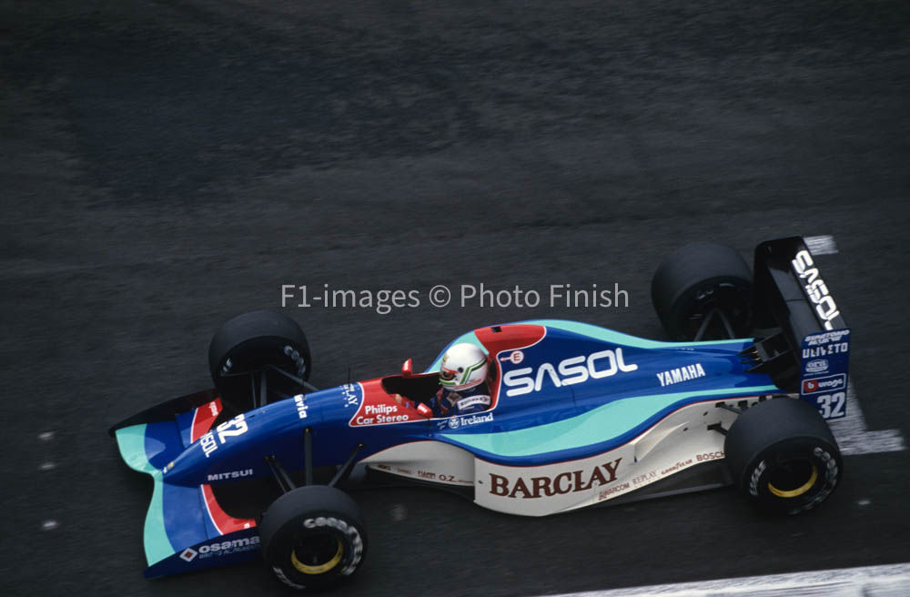 French Grand Prix, Magny-Cours, France. 1992 Stefano Modena Jordan. 02