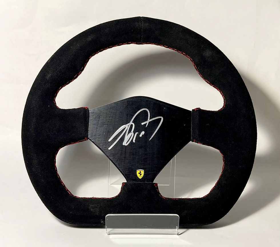 Alain Prost signed Racing Steering Wheel