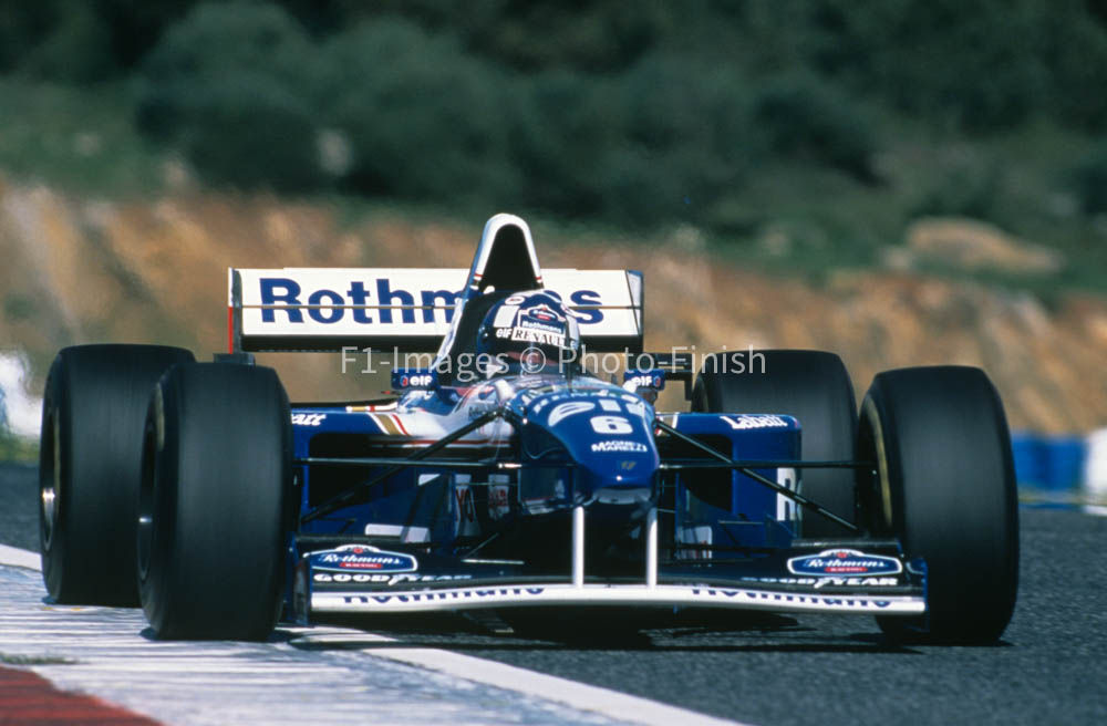 Testing Estoril Portugal 1995 David Coulthard Williams Rena Williams. 01
