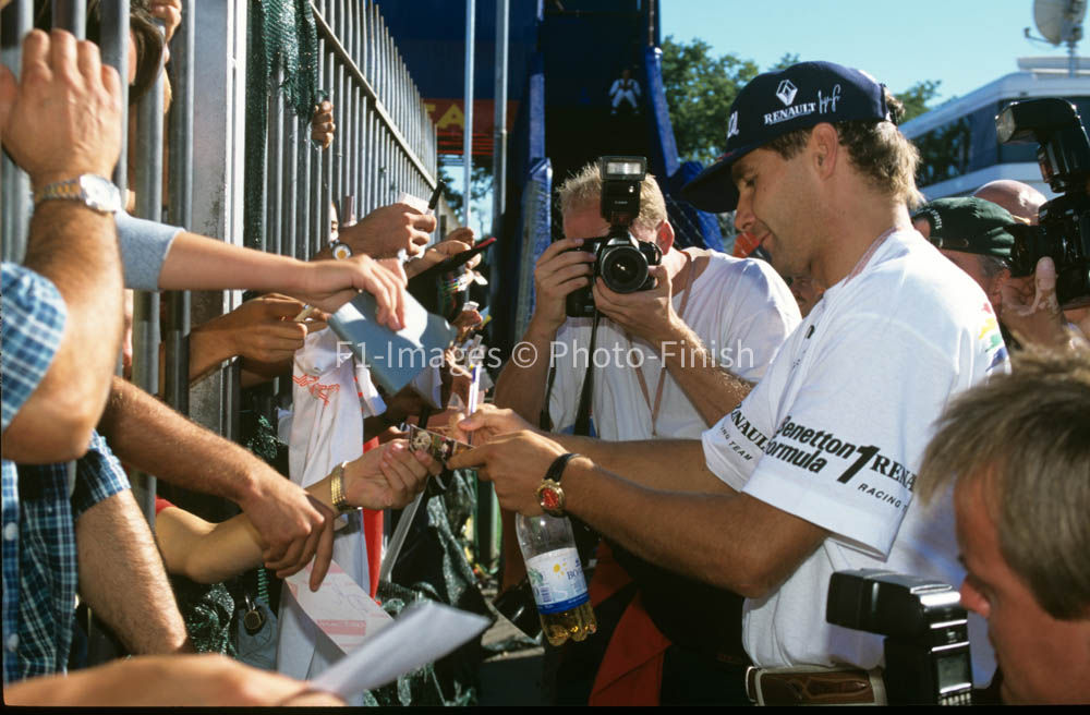 Italian Grand Prix , Monza, Italy 1996 Gerhard Berger Benet Benetton. 04