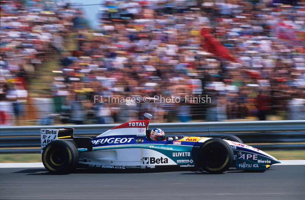Hungarian Grand Prix, Budapest Hungary 1995 Rubens Barriche Jordan. 04