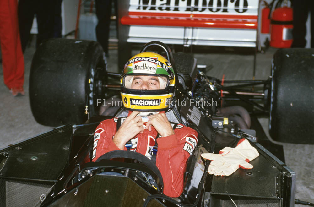 Testing, Jerez, Spain 6 2 1989 Ayrton Senna Mclaren MP4 5 McLaren.