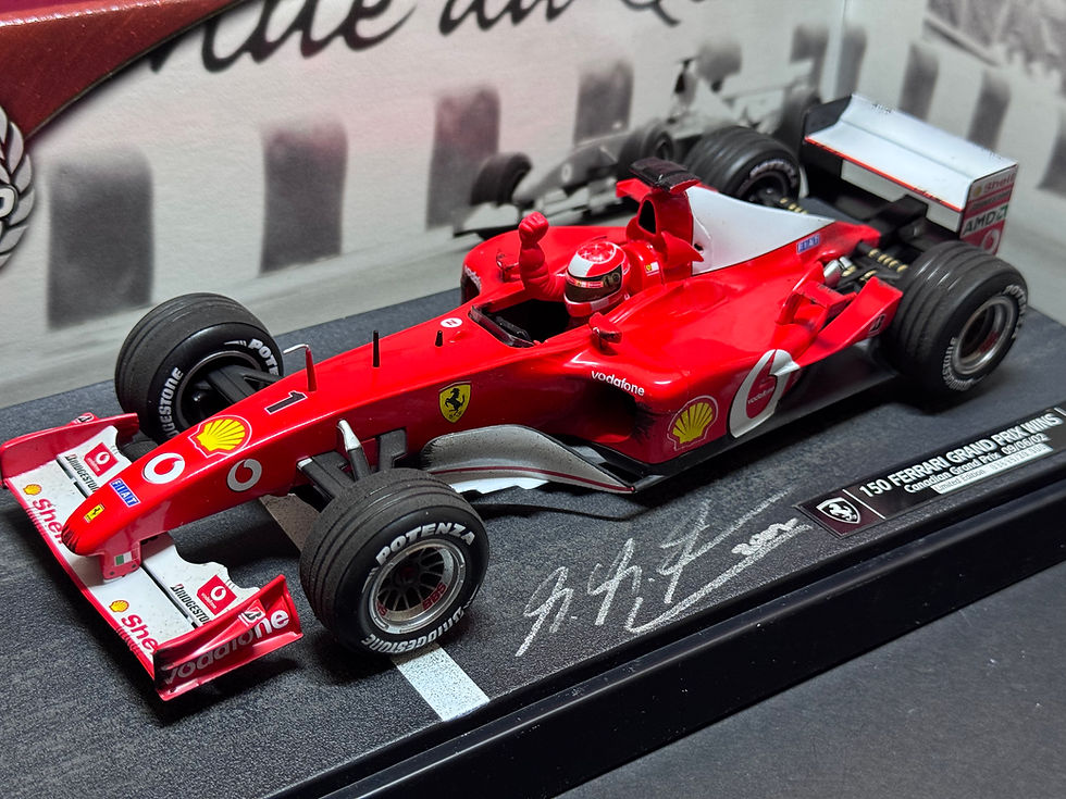 Thumbnail: Michael Schumacher signed 1/18 Ferrari F2002