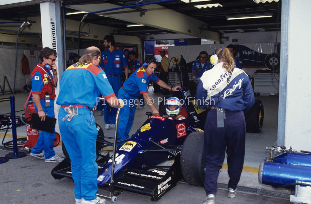German Grand Prix, Hockenheim Germany 1991 Nicola Larini Mo Modena. 02