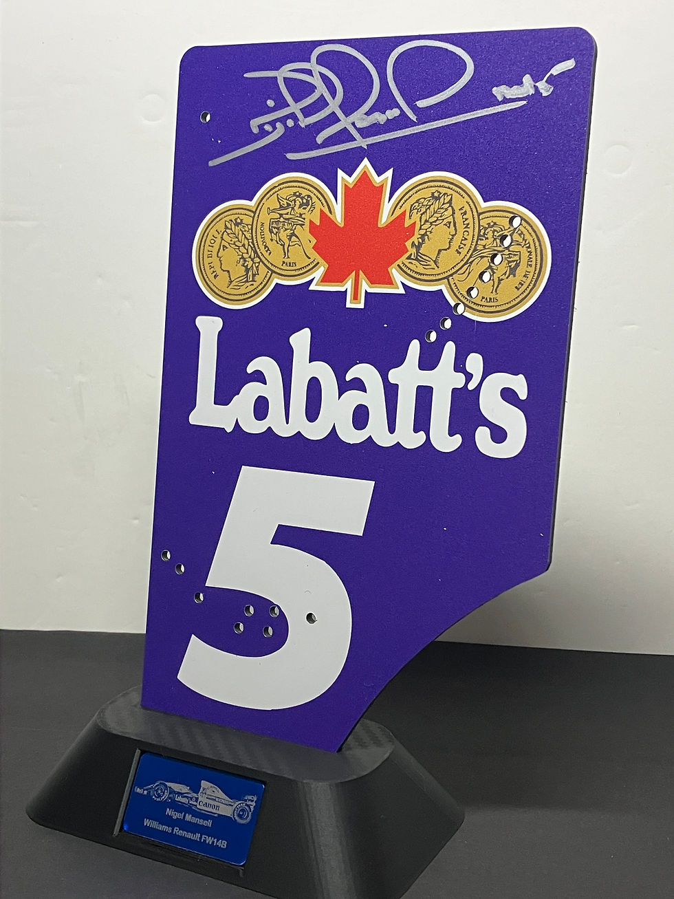 Thumbnail: Nigel Mansell signed 1/3 scale Rear Wing End Plate
