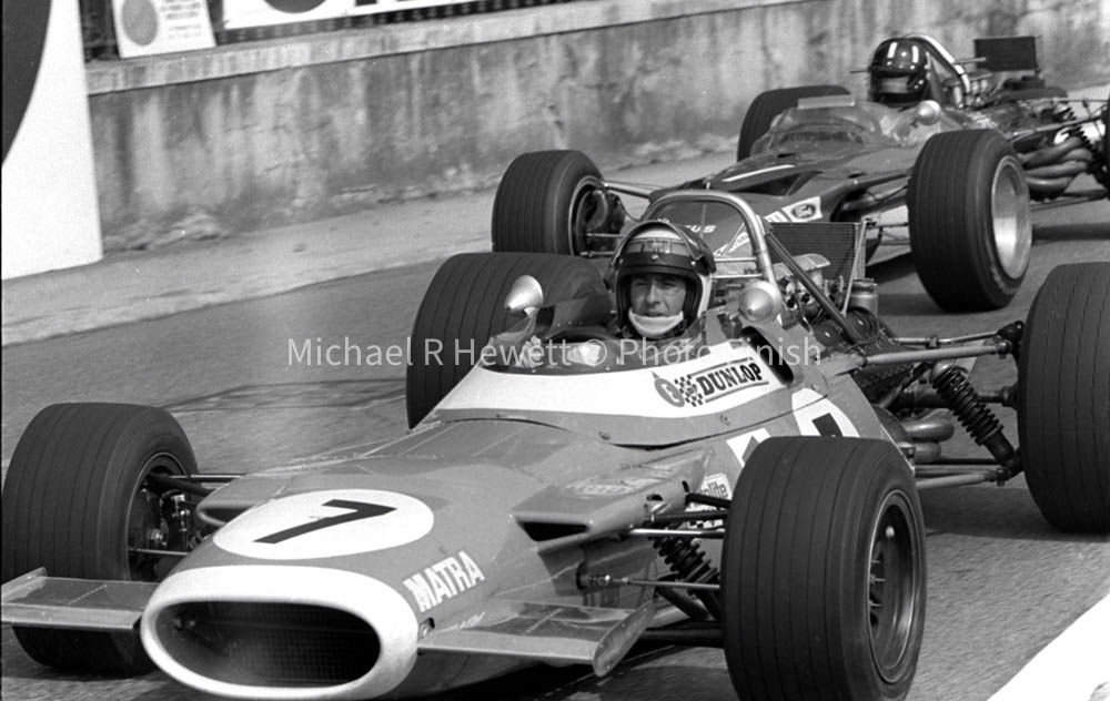 1969 Monaco Grand Prix - Formula One Matra's Jackie Stewart, Visor Up, Portrait