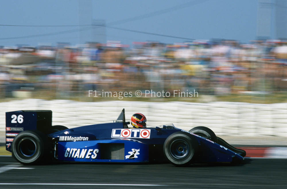 French GP Circuit Paul Ricard 1987 Piercarlo Ghinzani LIgie Ligier. 01