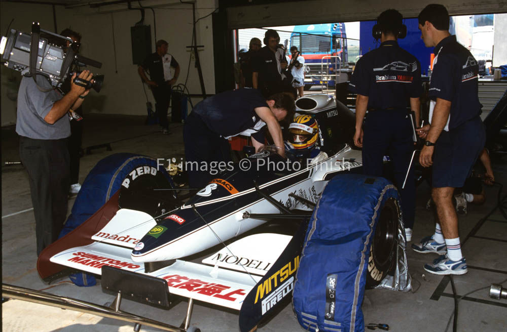 Hungarian Grand Prix, Budapest Hungary 1991 Mark Blundell B Brabham. 03