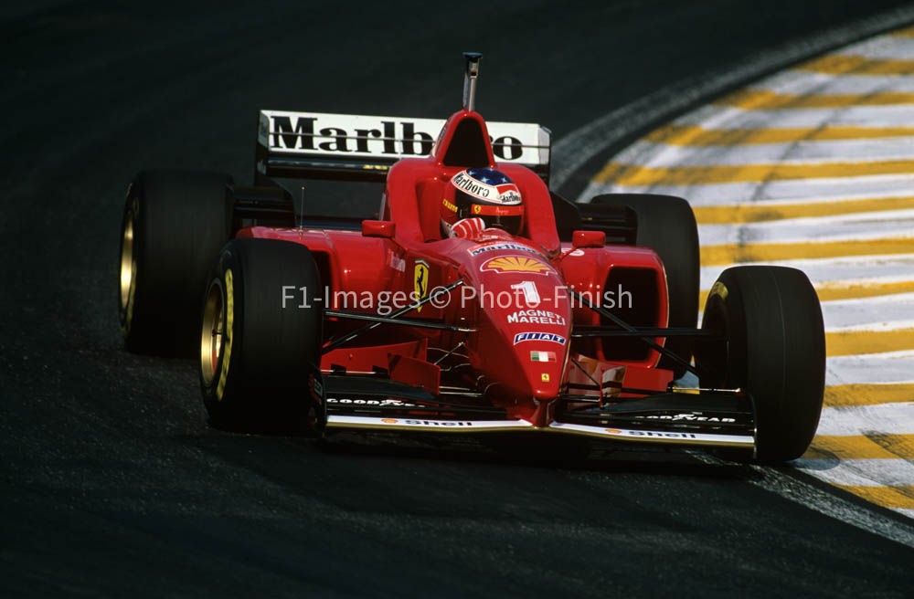 Brazilian GP Interlagos Sao Paulo Brazil 1996 Michael Schum Ferrari. 07