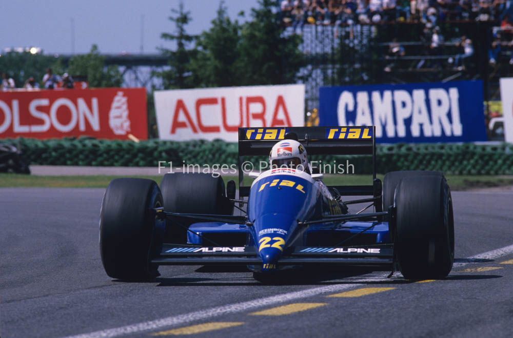 Canadian Grand Prix Montreal 1988 Andrea de Cesaris Rial AR Rial. 01