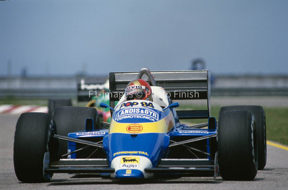 Brazilian GP Rio de Janeiro Brazil 1987 Alex Caffi Osella Zakspeed. 01