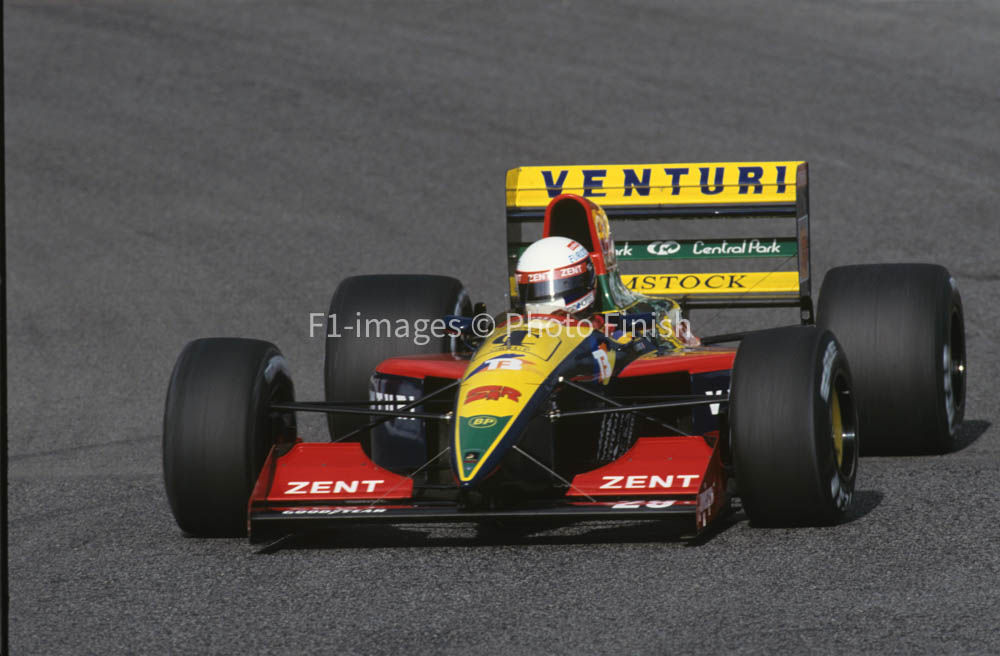 Portuguese GP Estoril 1992 Bertrand Gachot Venturi LC92 © F Venturi. 02
