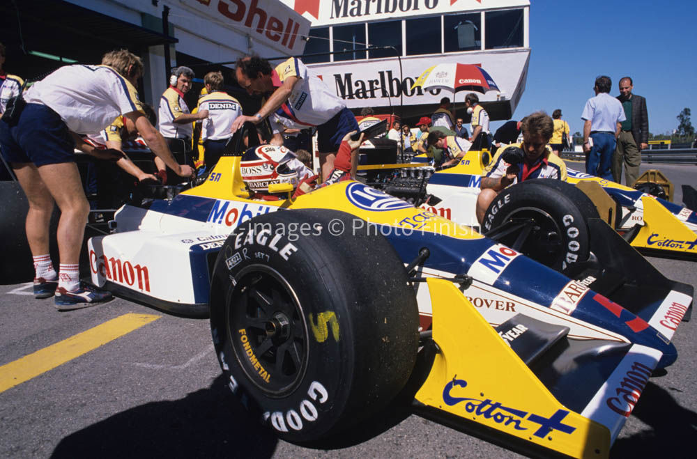 Portuguese GP Estoril Portugal 1988 Nigel Mansell Williams Williams. 05