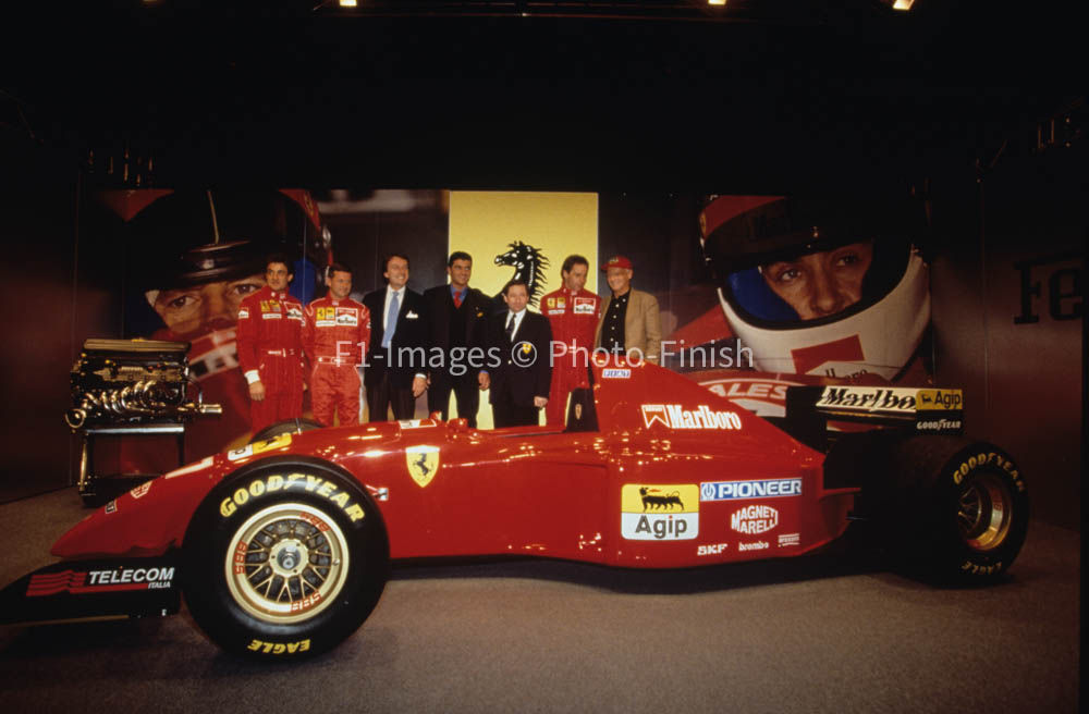 Marianello, Italy Ferrari 412T2 Launch © Formula One Picture Ferrari. 03