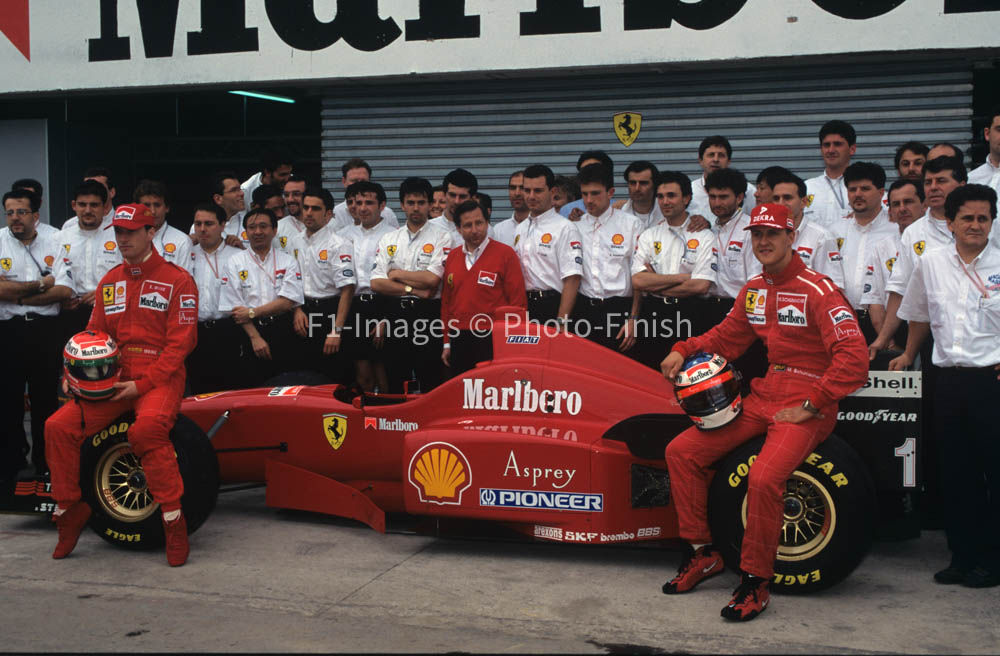 1996 Ferrari Team © Formula One Pictures Picture by John T Ferrari. 02