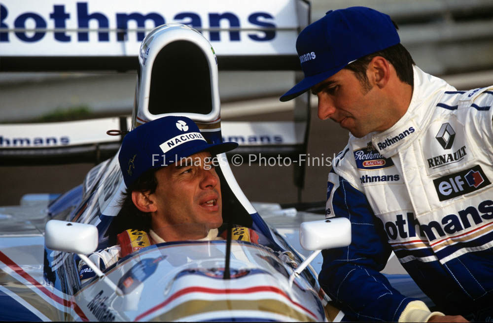 Testing Estoril Portugal 1994 Damon Hill Williams FW16B & A Williams.
