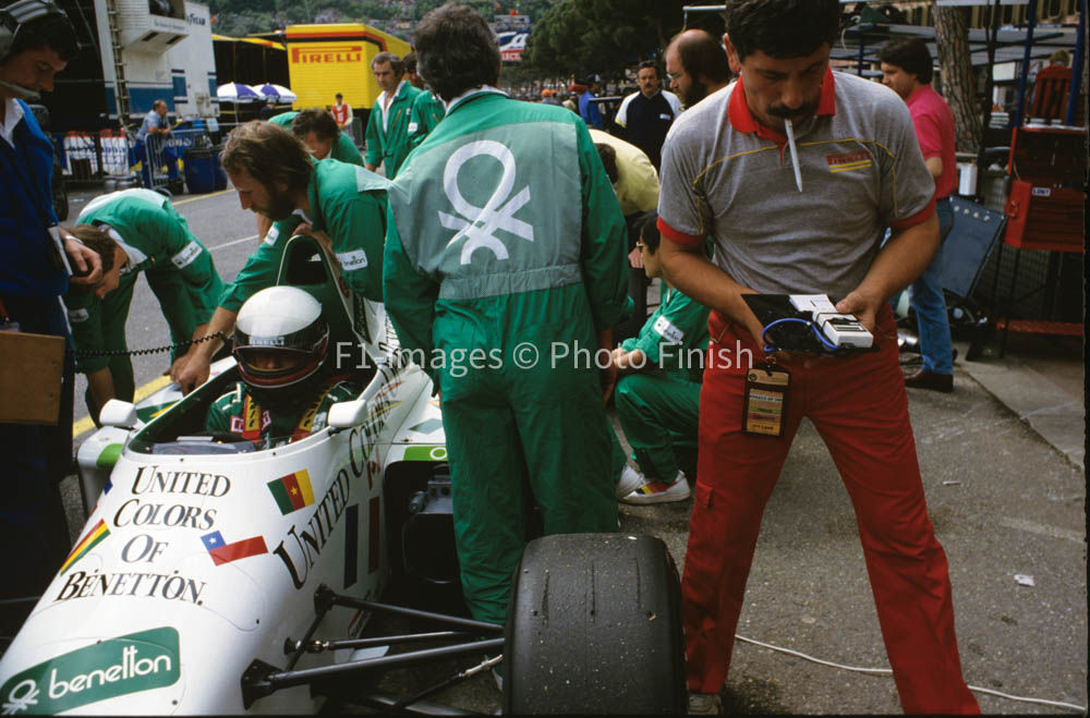 Monaco Grand Prix Monte Carlo Monaco. 1985 Teo Fabi Tolema. 04