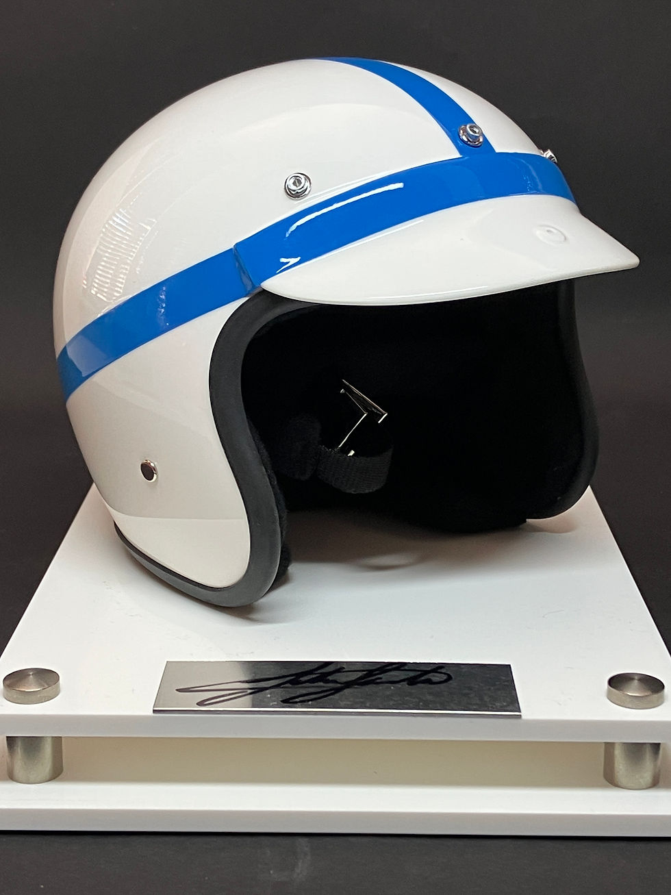 Thumbnail: John Surtees signed 1/2 scale helmet presentation