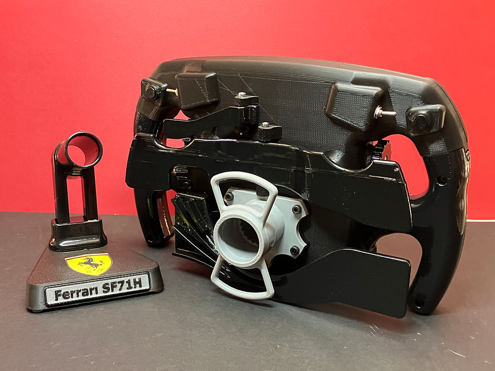 Thumbnail: Kimi Raikkonen signed Full Size SF71H steering wheel.
