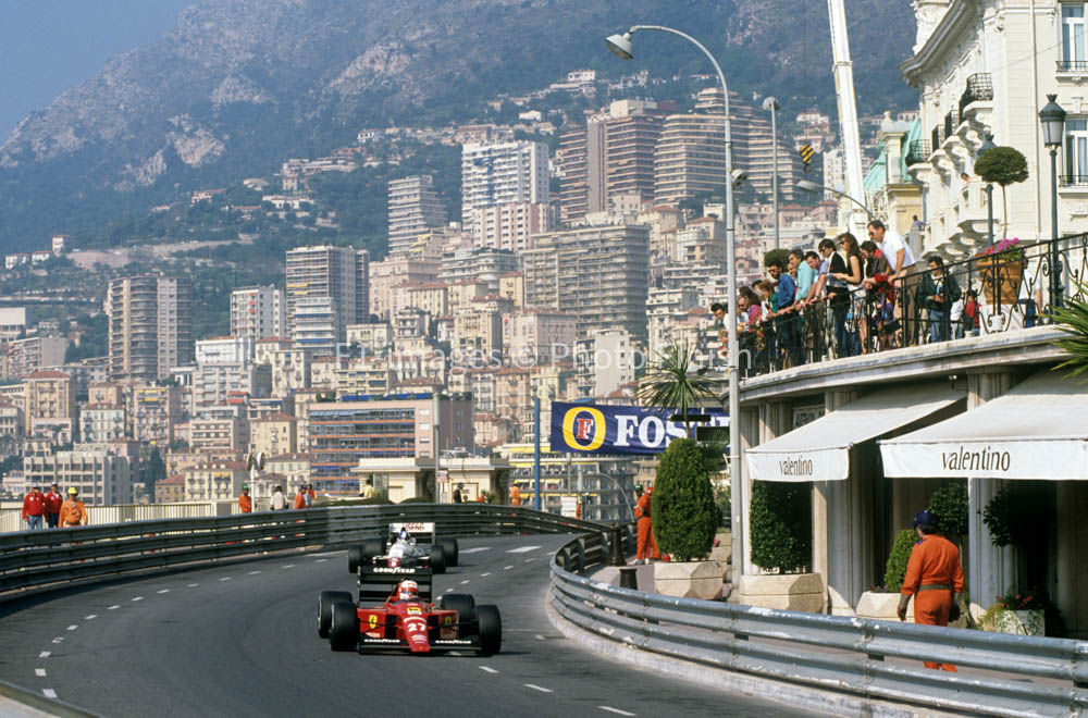 Monaco Grand Prix Monte Carlo Monaco. 1989 Nigel Mansell Fer Ferrari. 06