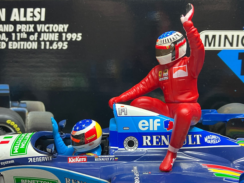 Thumbnail: Michael Schumacher signed 1/18 Benetton  B195, Alesi 1st win