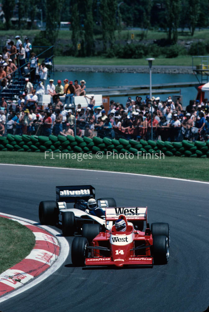 Canadian Grand Prix Montreal 1986 Jonathan Palmer Zakspee. 05