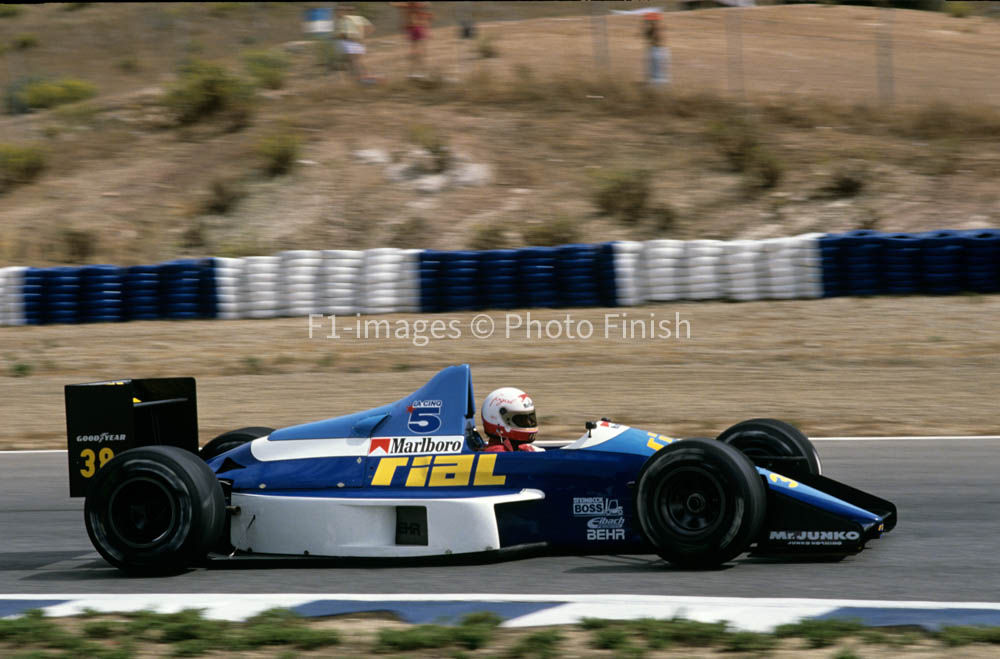 Spanish Grand Prix, Jerez, Spain 1989 Gregor Foitek Rial AR Rial. 01