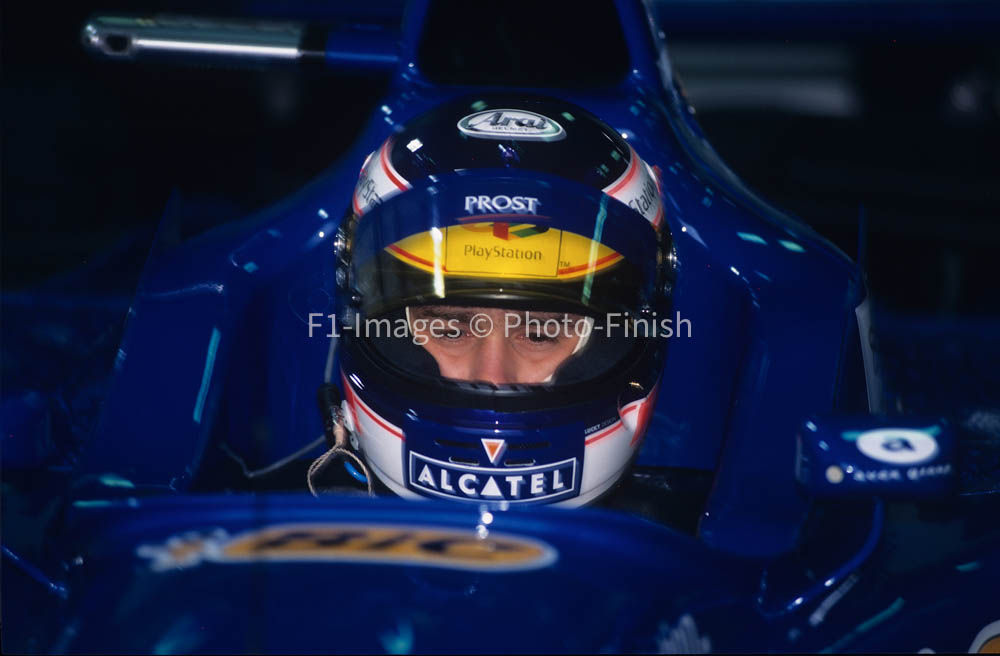 French Grand Prix, Magny-Cours, France. 1997 Jarno Truli P Prost. 06