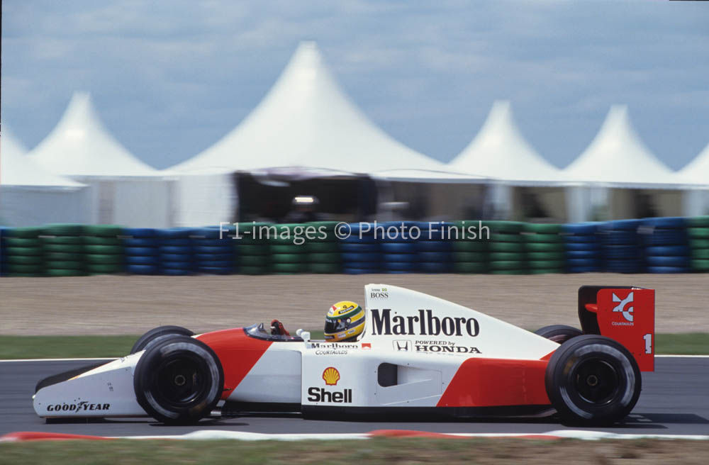 French Grand Prix, Magny-Cours, France. 1992 Ayrton Senna M McLaren. 03