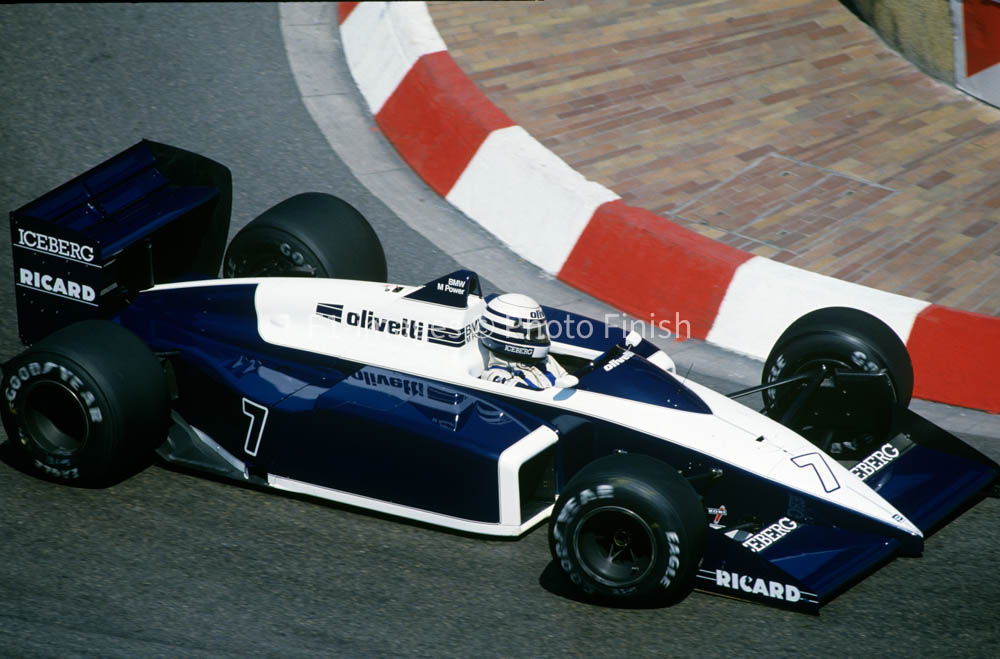 Monaco Grand Prix Monte Carlo Monaco. 1987 Riccardo Patrese Brabham.