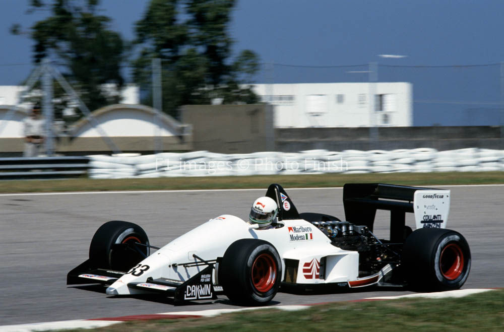 Brazilian GP Rio de Janeiro Brazil 1988 Stefano Modena Euro Brun. 01