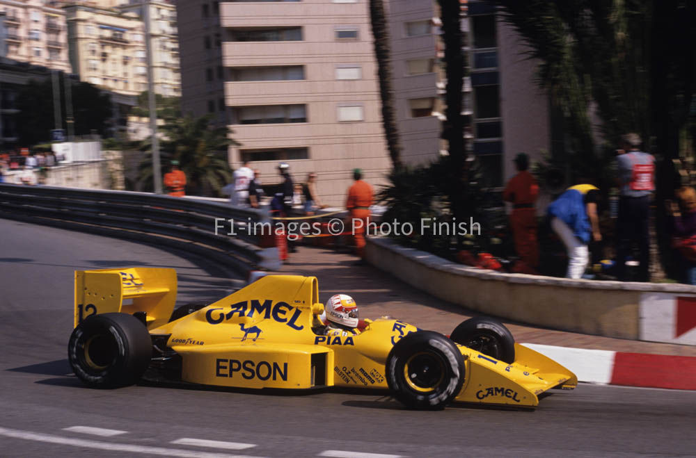 Monaco Grand Prix Monte Carlo Monaco. 1989 Saturo Nakajima Lotus. 07