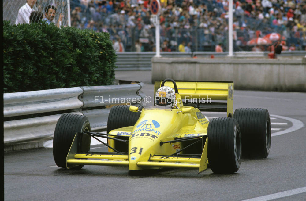 Monaco Grand Prix Monte Carlo Monaco. 1988 Gabriele Tarquin Coloni. 01
