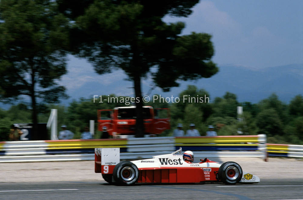French GP Circuit Paul Ricard 1987 Martin Brundle Zakspeed Zakspeed. 01