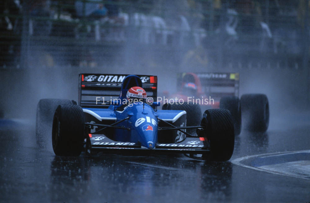 Australian GP Adelaide, South Australia 1991 Erik Comas Lig Ligier. 02