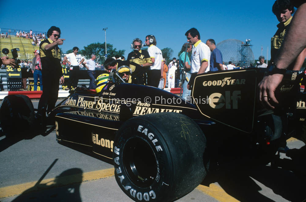 Canadian GP Montreal Quebec Canada 1986 Ayrton Senna Lotus . 02