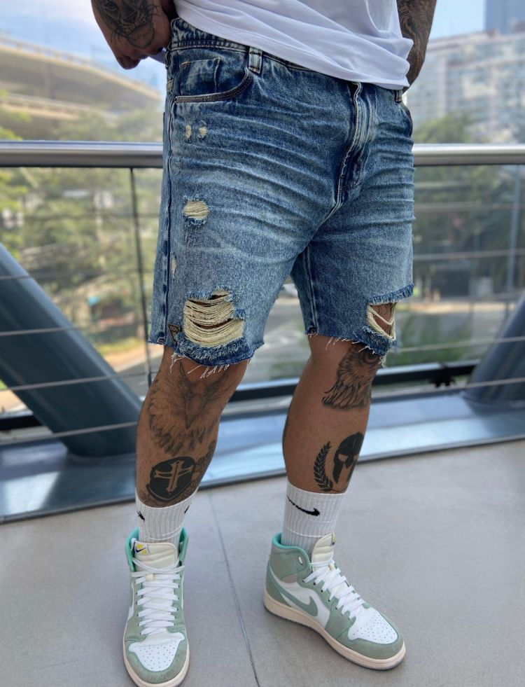 Bermuda Jeans Destroyed New DGN