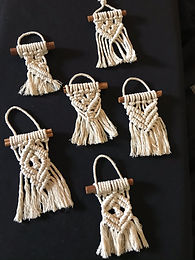 Knots & Coffee Shots - Macrame Holiday Ornaments