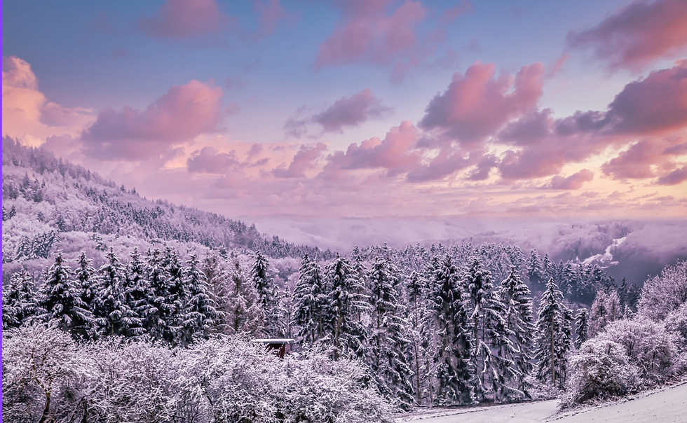 Ciaspole al tramonto