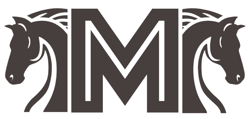 Meadowmere Farm horse monogram logo