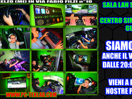INIZIANO LE APERTURE SERALI PER LA SALA LAN PC-TEKLAB